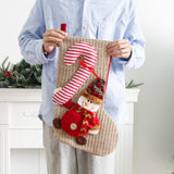 Christmas Decorations Knitted Yarn Large 3D Santa Claus Snowman Deer Christmas Socks Gift Bag - V.I.P Digital Presence