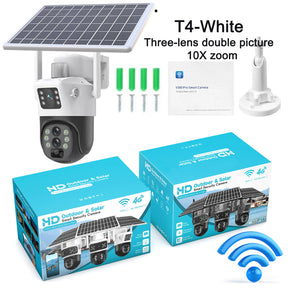 Solar camera WIFI dual-screen gunball 10x zoom low-power battery wireless monitor - V.I.P Digital Presence