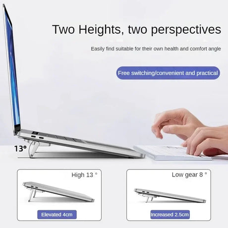 Adjustable Folding Laptop Stand Mini Legs Ultra-thin Portable Support for Macbook Notebook Cooling Holder Feet Invisible Bracket - V.I.P Digital Presence