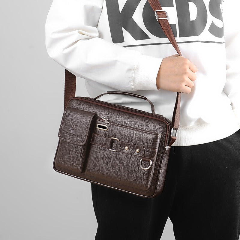 One Shoulder Bag Men's Cross Shoulder Bag Casual Handbag Business One Shoulder Cross Body Bag Men's Satchel Design Hanging Bag - V.I.P Digital Presence