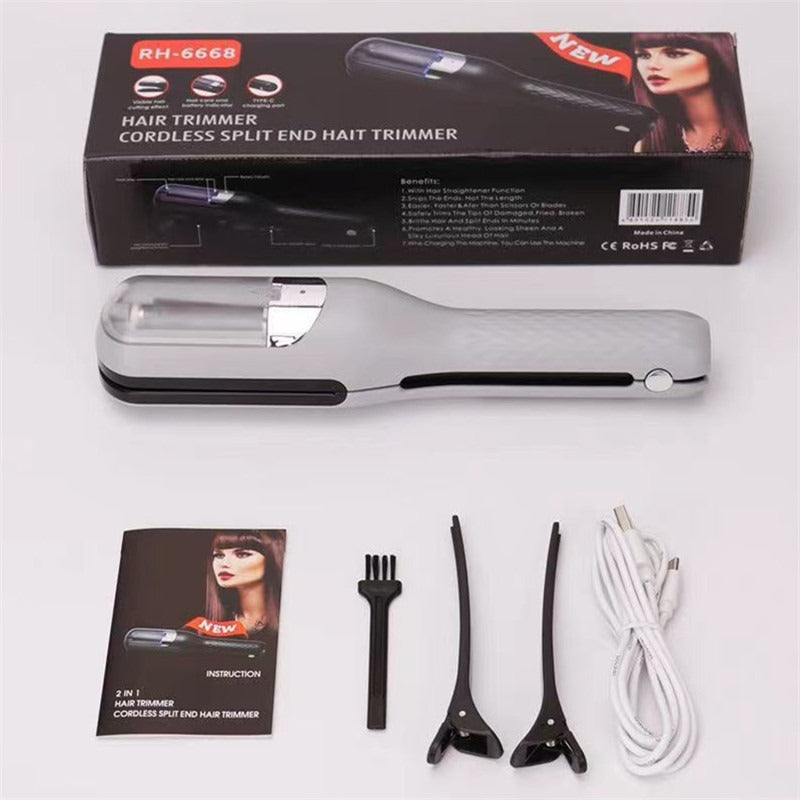 Fully automatic hair clipper, hair splitting and trimming device, multifunctional electric women's 2-in-1 trimming and cutting d - V.I.P Digital Presence