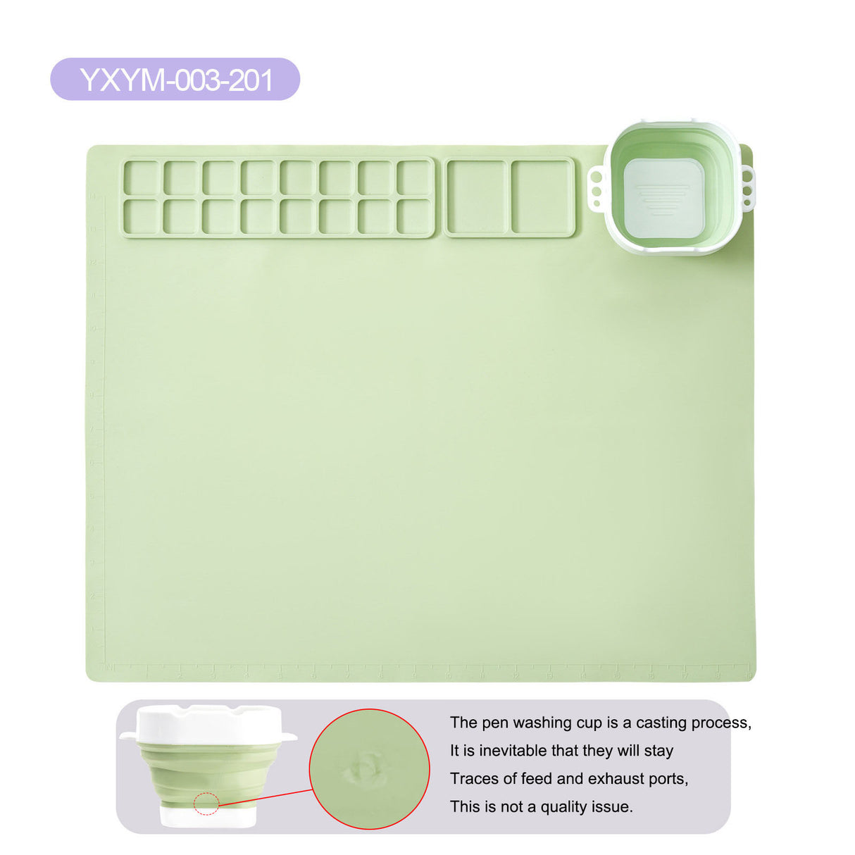 Silicone painting pad, simple solid color art painting pad, children's graffiti pad, washable watercolor color matching silicone - V.I.P Digital Presence