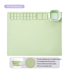 Silicone painting pad, simple solid color art painting pad, children's graffiti pad, washable watercolor color matching silicone - V.I.P Digital Presence