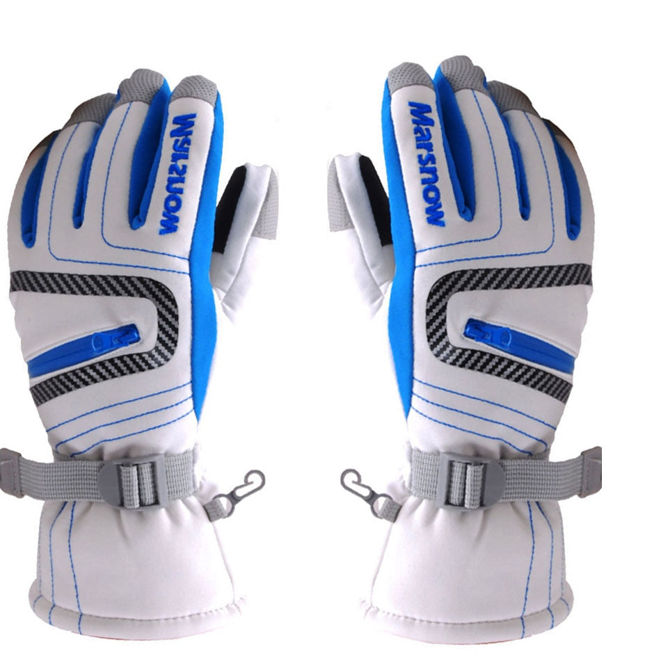 Guantes de esquí y snowboard cálidos de invierno para hombres, mujeres y niños, mitones de nieve impermeables, transpirables, tallas S/M/L/XL