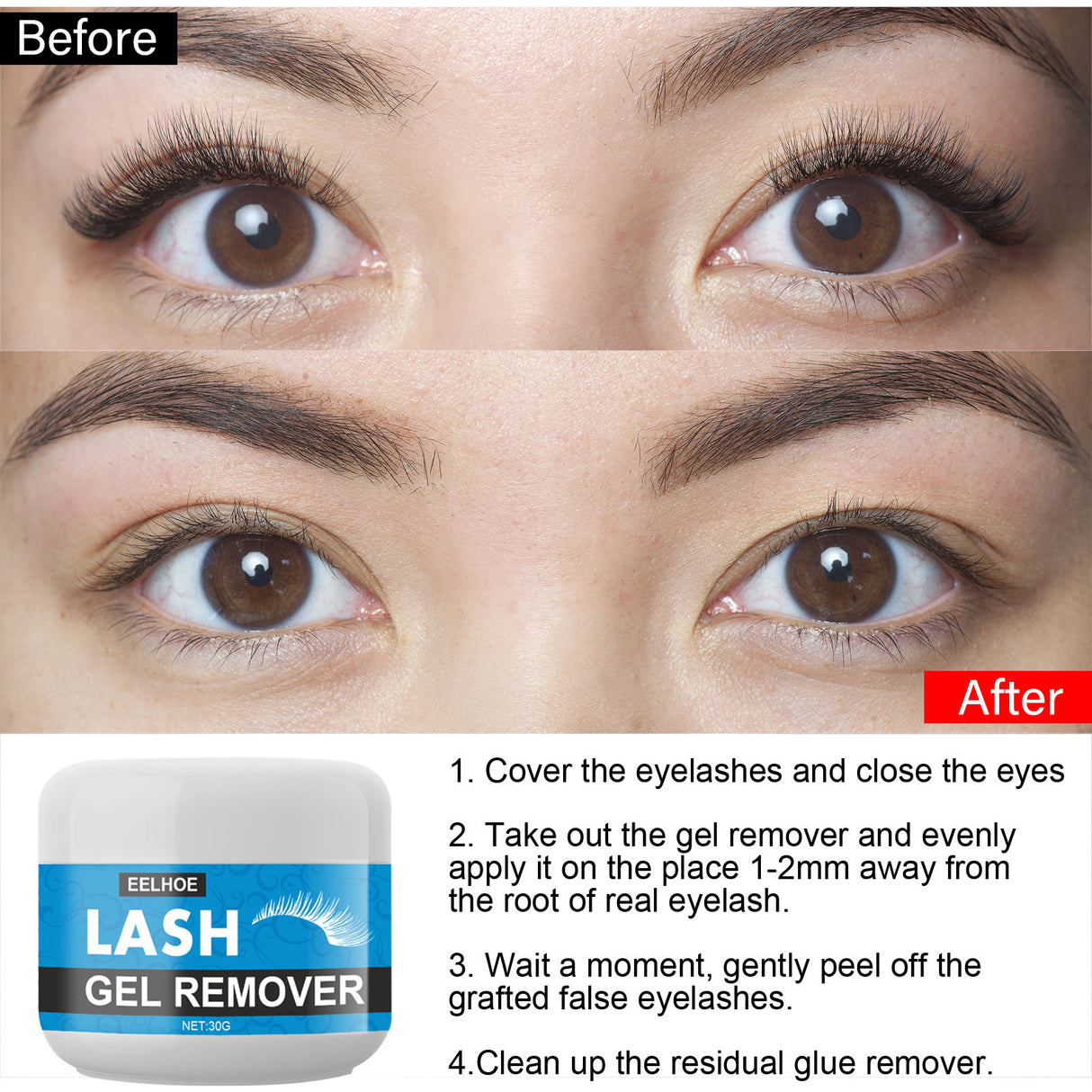 Mascara Remover, False Eyelash Grafting Eyelash Removing Glue Removing Cream - V.I.P Digital Presence