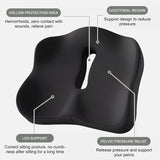 Memory foam car seat cushion. Ergonomic support. Relieves back/coccyx pain. Universal fit. - V.I.P Digital Presence