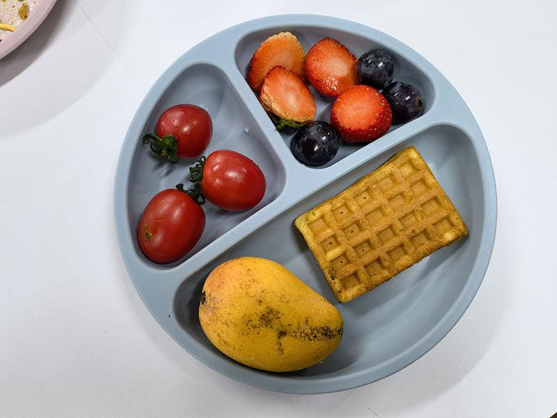 Children's Silicone Dinner Plate Infant Feeding Tableware Set Baby's Complementary Food Division Big Suction Cup Smiling Face Silicone Dinner Plate - V.I.P Digital Presence