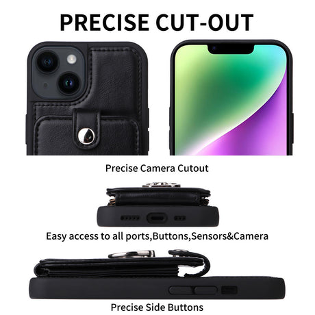 Suitable for iPhone 14 wallet phone case  Apple 13 Promax flip cover protective case accordion card insertion phone leather case - V.I.P Digital Presence