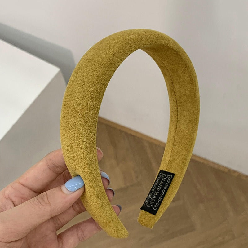 Candy colored velvet with wide edge sponge headband flocking - V.I.P Digital Presence