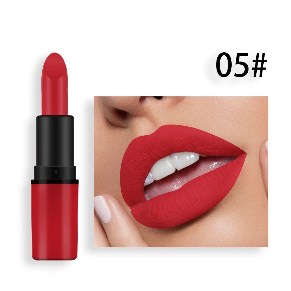 Matte Lipstick Bean Paste Plum Color Sexy Red Nude Beige Brown Red Bullet Lipstick - V.I.P Digital Presence