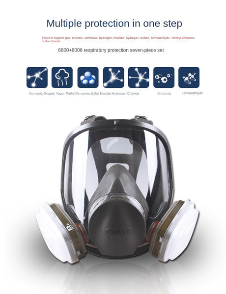 3M Mask 6800 Full Face Protective Mask Anti Paint Spray Odor Anti Industrial Dust Gas Mask - V.I.P Digital Presence