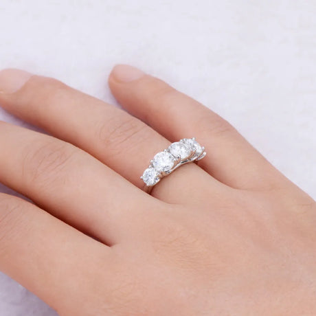 3.6 Carat Moissanite 925 Sterling Silver Ring - V.I.P Digital Presence