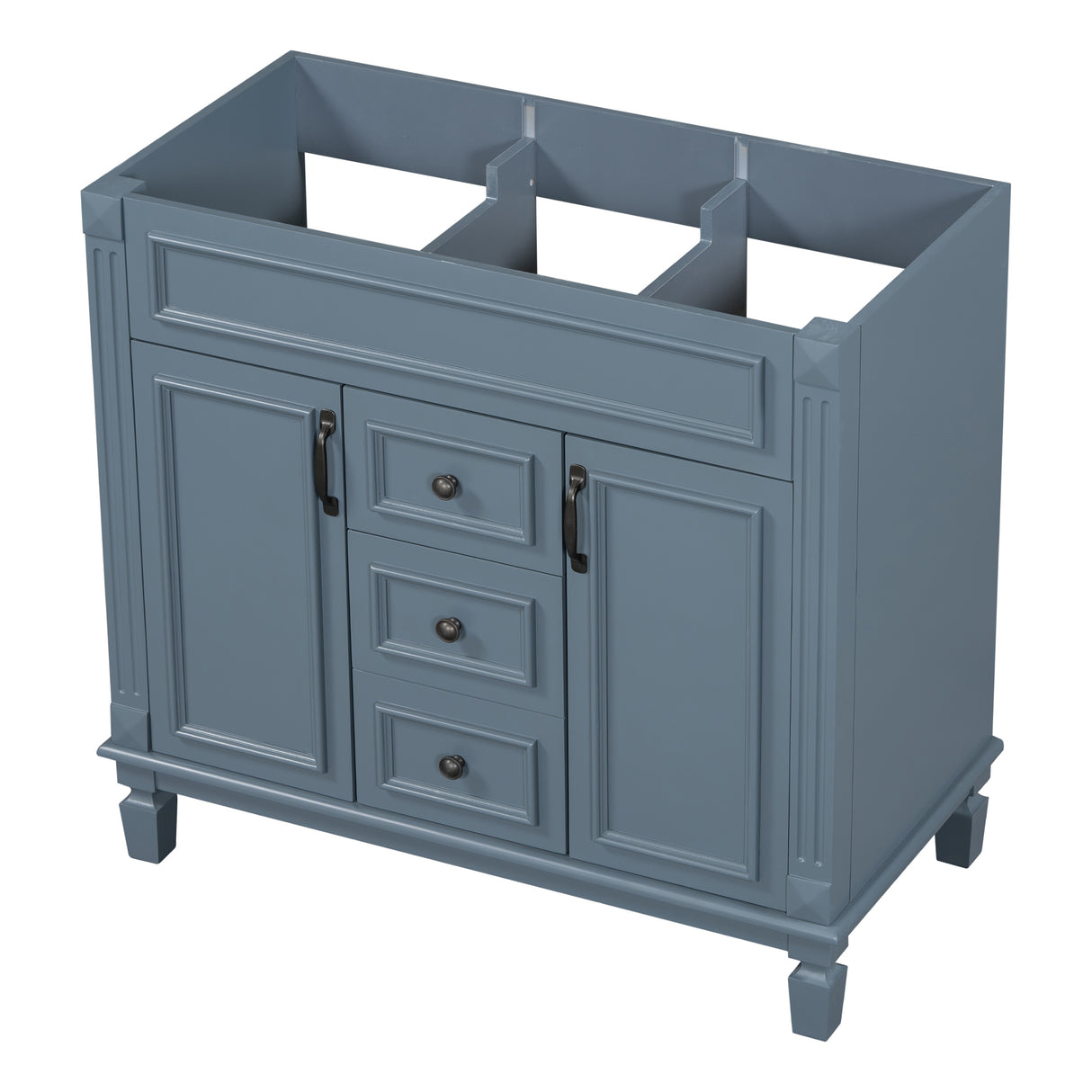 36'' Bathroom Vanity without Top Sink Cabinet only Modern Bathroom Storage Cabinet with 2 Soft Closing Doors and 2 Drawers - V.I.P Digital Presence