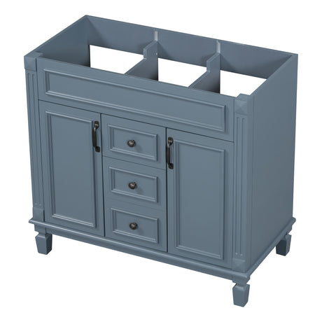 36'' Bathroom Vanity without Top Sink Cabinet only Modern Bathroom Storage Cabinet with 2 Soft Closing Doors and 2 Drawers - V.I.P Digital Presence