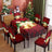 Christmas printed tablecloth, chair cover, waterproof, oil resistant, festive decoration, dining table cloth, chair cover, universal household use - V.I.P Digital Presence