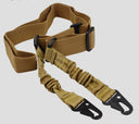 Correa de hombro táctica de 2 puntos para pistola, correa para rifle al aire libre con hebilla de metal QD, cinturón para escopeta, accesorios para armas de caza 