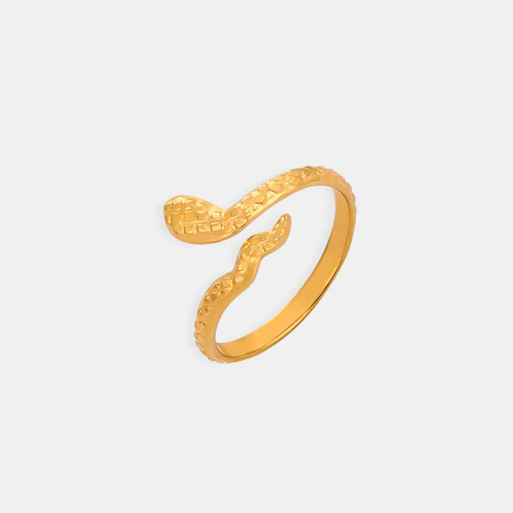 Titanium Steel Snake Shape Bypass Ring - V.I.P Digital Presence