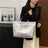 Vintage PVC tote with DuPont lettering. Simple, transparent, large - capacity handbag for commuting women. - V.I.P Digital Presence