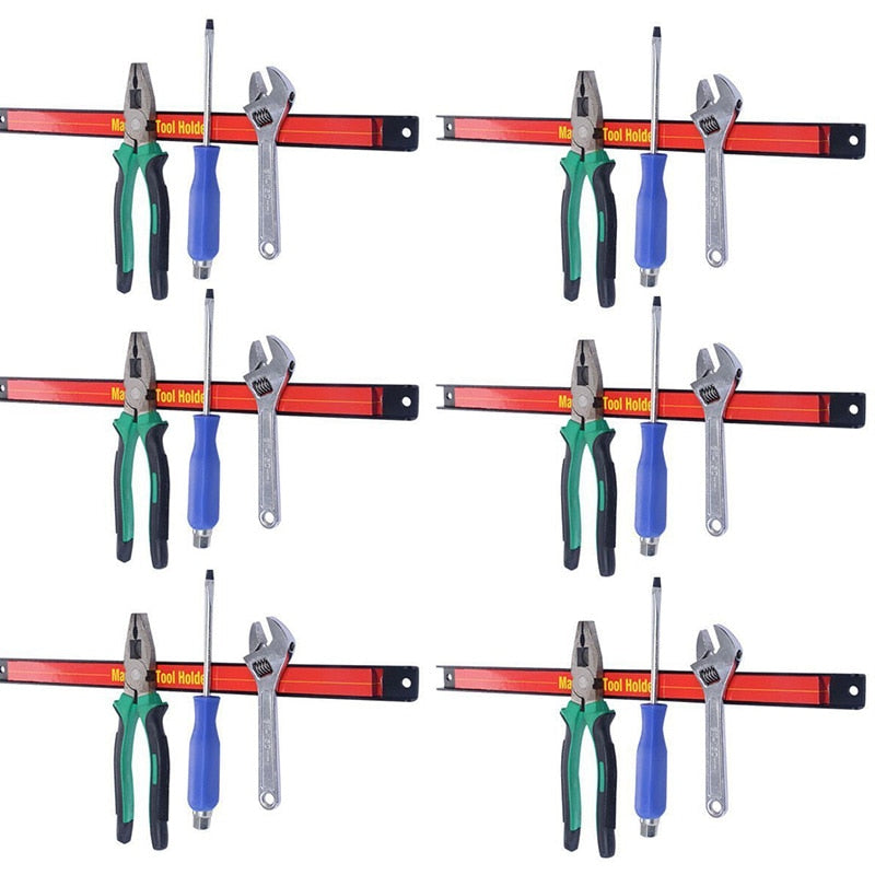 8 12 18 24 Magnetic Tool Holder Bar Organizer Racks for Connecting Strips Tools in the Garage and Workshop - V.I.P Digital Presence