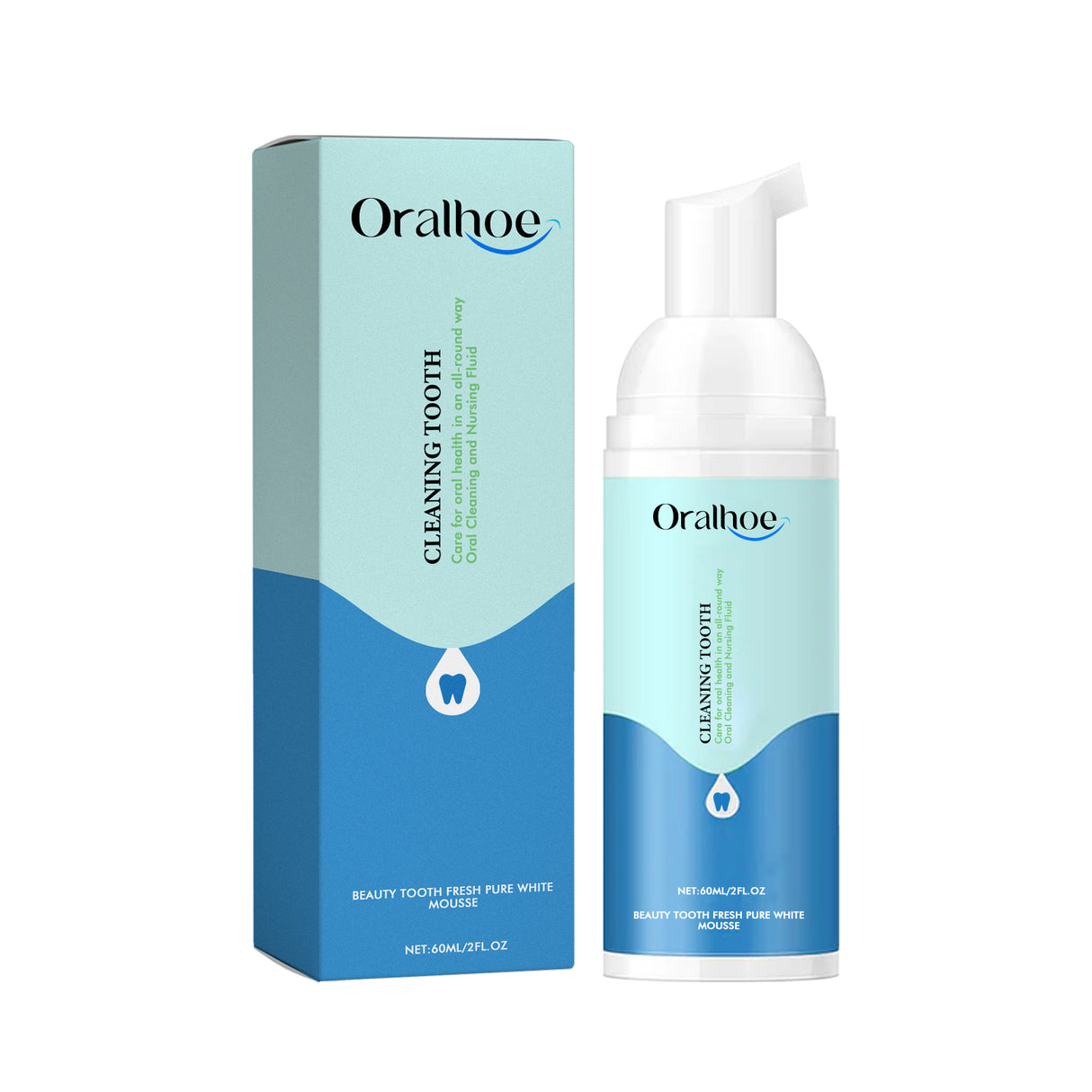 Beauty Tooth Fresh Pure White Mousse, Clean Bad Breath Stains White Teeth Care Gums Care Toothpaste - V.I.P Digital Presence