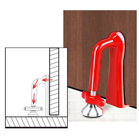 Portable Door Closer Jammer Lockdown Lock-Security Device For Travel Hotel Door - V.I.P Digital Presence