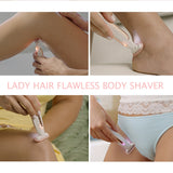 Electric Lady Shaver Razor Flawless Body Hair Shaver Painless Bikini Trimmer USB Rechargeable Fast Hair Shaving Machine - V.I.P Digital Presence