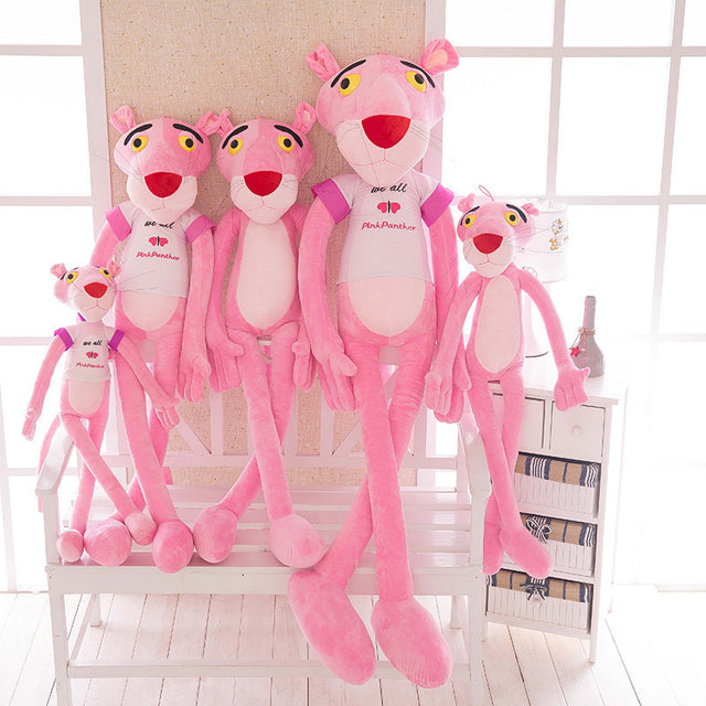 Internet celebrity pink leopard plush toy doll Dalang leopard long legs pink playful leopard jumping tiger large children's gift - V.I.P Digital Presence