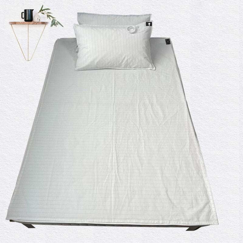 Grounded silver fiber cotton bed sheets anti-static grounding bed sheets to improve sleep quality silver ion conductive bed sheets - V.I.P Digital Presence