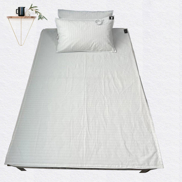 Grounded silver fiber cotton bed sheets anti-static grounding bed sheets to improve sleep quality silver ion conductive bed sheets - V.I.P Digital Presence