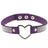 Japan's Harajuku Soft Girl Black Rhinestone Peach Heart Love-Shaped Collar Women's Neck Strap Collarbone Necklace Short - V.I.P Digital Presence
