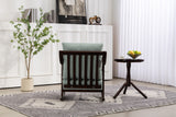woven fabric Mid Century Modern Accent Chairs Comfy Upholstered Glider Arm Chair with Solid Wood for Living Room Bedroom Balcony - V.I.P Digital Presence