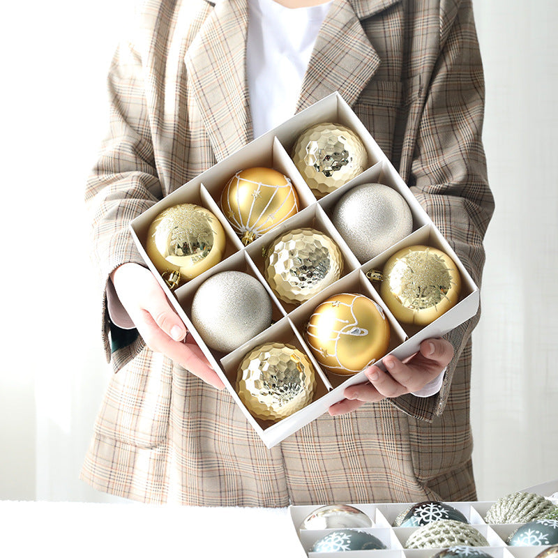 Christmas Ball Set Gift Box Christmas Painting Gift Pack Ball Christmas Tree Decoration Pendant - V.I.P Digital Presence