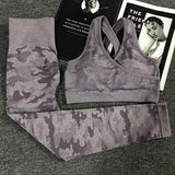 2PCS Camouflage Camo Yoga Set Sports Wear For Women Gym Fitness Clothing Booty Yoga Leggings + Sport Bra GYM Sport Suit Femme - V.I.P Digital Presence