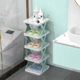 Simple shoe rack corridor narrow storage shoe cabinet foldable and easy to use multifunctional dust-proof shoe rack - V.I.P Digital Presence