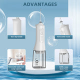 USB charging portable water flosser with four modes, 300ML water tank waterproof oral cleaner - V.I.P Digital Presence