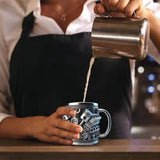 3D Engines - designed Stainless Steel Mug. Ideal for coffee/beer, a fun home & office drinking accessory. - V.I.P Digital Presence