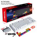 87 key wired mechanical gaming keyboard with red axis for esports and office use, with over 20 types of white light insertable shafts - V.I.P Digital Presence