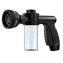 Garden household portable garden hose car wash water gun 8-function plastic gram adjustable nozzle high-pressure foam water gun - V.I.P Digital Presence