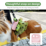Silicone dog poop bag holder with dispenser, portable, hanging ring & storage case - V.I.P Digital Presence