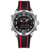 Lige Men's Dual Display Watch Multi-Function Chronograph Sports Waterproof Watch - V.I.P Digital Presence