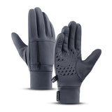 Outdoor warm cold windproof riding gloves touch screen windproof and anti-skid women's velvet full finger gloves - V.I.P Digital Presence