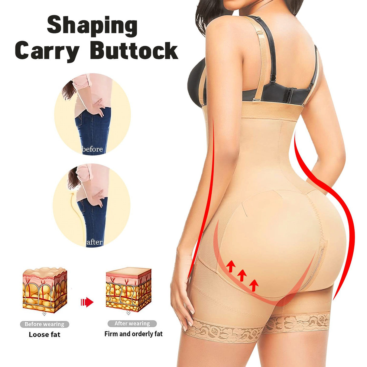 Adjustable seamless high waisted beauty pants with zipper waist cinching body shaping and gathering jumpsuit - V.I.P Digital Presence