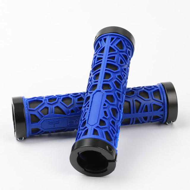 Aluminum Alloy Double Side Locking Handle Mountain Bike Shock Absorption Breathable Anti-Skid Auxiliary Handle Bicycle Silicone Handle Cover - V.I.P Digital Presence