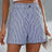 High Waist Striped Shorts - V.I.P Digital Presence
