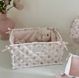 Cute cat little bear girl's heart satin headband makeup bag storage basket - V.I.P Digital Presence