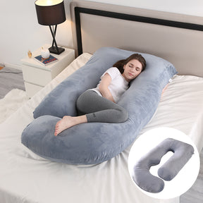 Pregnant women's pillow waist protection side sleeping slope pillow J-shaped pregnancy sleeping pillow - V.I.P Digital Presence