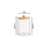 Bamboo cover cotton swab box portable round container cosmetic cotton puff storage box cotton swab makeup remover cotton box - V.I.P Digital Presence