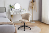 Home Office Chair, Velvet Fabric Swivel Flower Shape Computer Desk Chair for Home Office or Bedroom - V.I.P Digital Presence