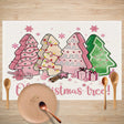Cake linen placemat Christmas kitchen restaurant decoration insulation mat printed snowman table mat - V.I.P Digital Presence