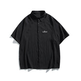 Pocket embroidery workwear short sleeved shirt men's and women's loose half sleeved shirt - V.I.P Digital Presence